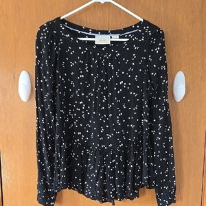 Maeve/ Anthropology, Black and White Women's Top S.